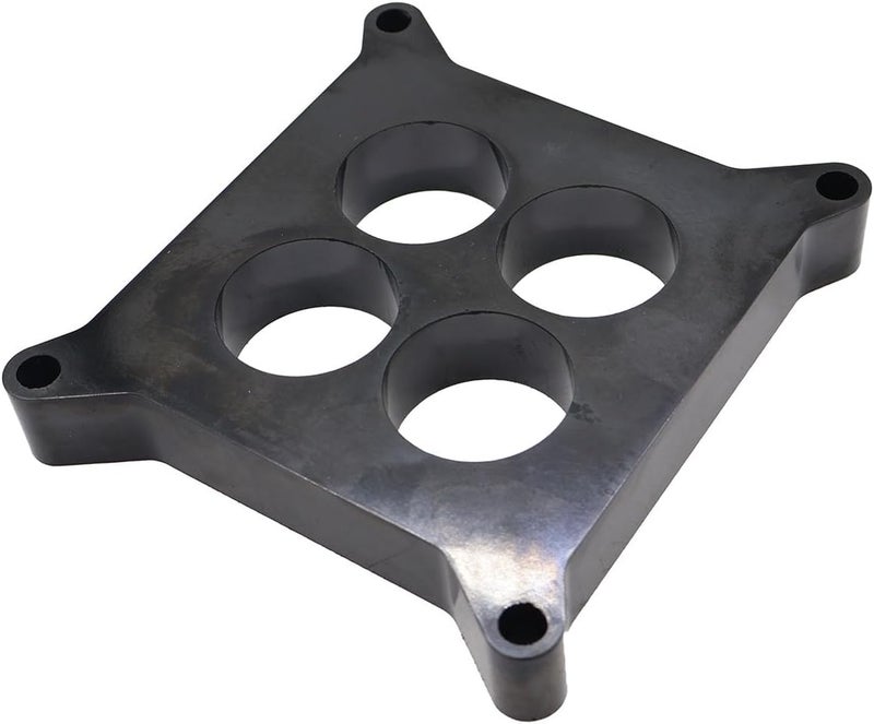 LPFIDI 1" Tall Ported Phenolic Carburetor Spacer 4 Hole Compatible for SB 4150/4160 4bbl. SBC BBC Carb - Image 2